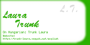 laura trunk business card